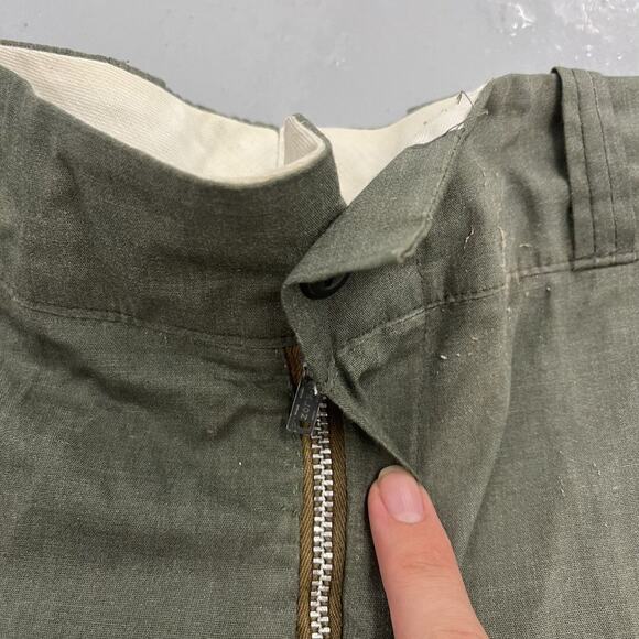 Vintage 60s Sears Green Sanforized Workwear Chinos 34x27 - Picture 4 of 4